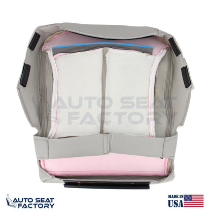 Fits 2010 - 2013 Buick LaCrosse Left & Right Gray Leather Seat Covers, Perf. - OEM-Style Replacement Seat Cover