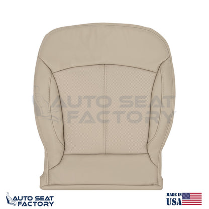 Fits 2010 - 2013 Buick LaCrosse Left & Right Tan Vinyl Seat Covers, PERFORATED - OEM-Style Replacement Seat Cover