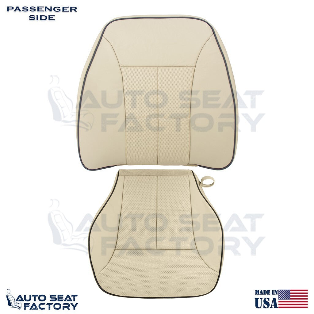 Fits 2007 - 2010 Lincoln MKX Lt Came Vinyl Seat Covers w/ Piping, Perforated - OEM-Style Replacement Seat Cover