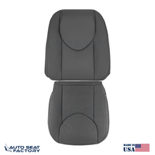 2006 - 2012 Fits Toyota RAV4 Perforated Driver Black Vinyl Seat Covers 2PCS - OEM-Style Replacement Seat Cover