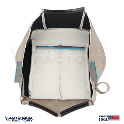 Fits 2007 - 2010 Lincoln MKX Driver Bottom Lt Camel Vinyl Seat Cover + Piping - OEM-Style Replacement Seat Cover