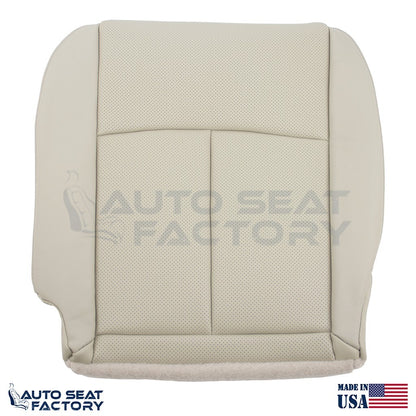 2014 - 2020 Fits Infiniti Q50 Driver Bottom Wheat Vinyl Seat Cover, PERFORATED - OEM-Style Replacement Seat Cover