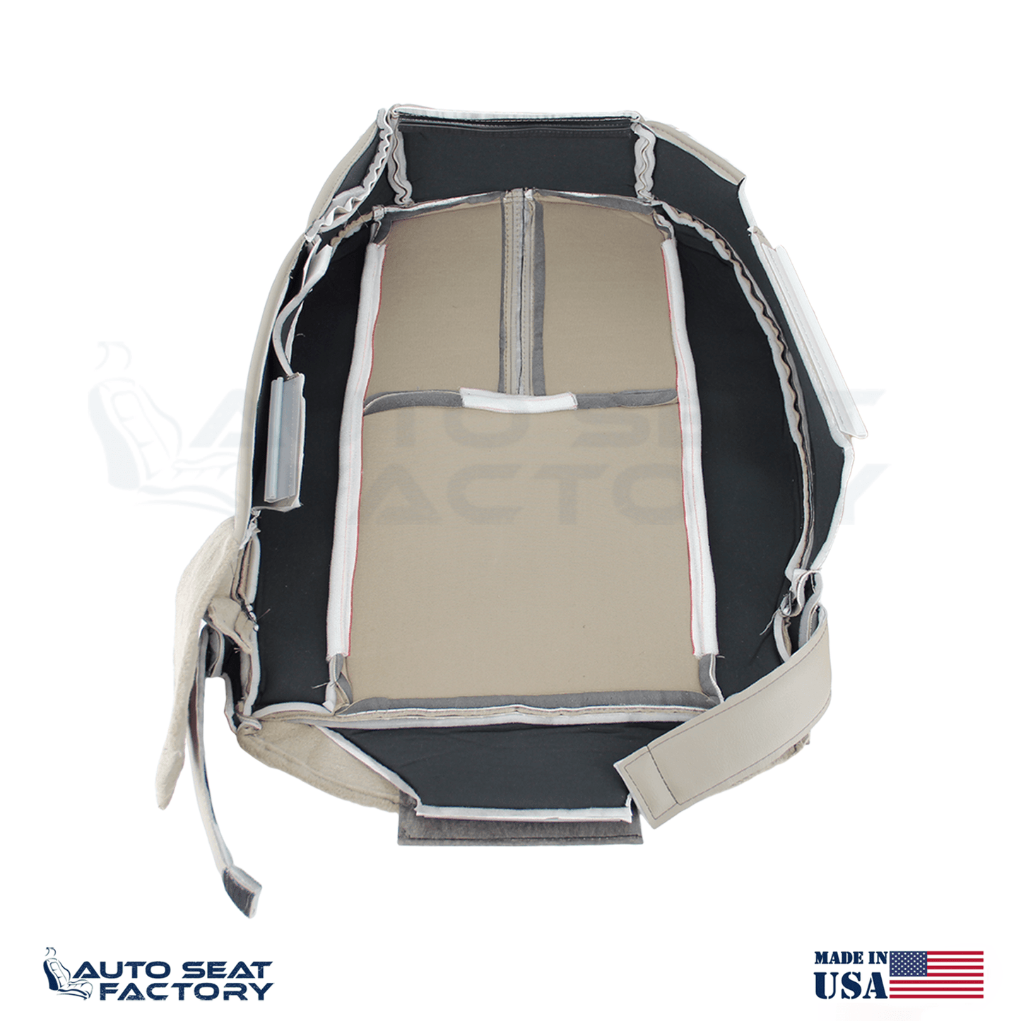 Fits 2010 - 2012 Lincoln MKZ Perforated PASSENGER Bottom Tan Seat Cover - OEM-Style Replacement Seat Cover