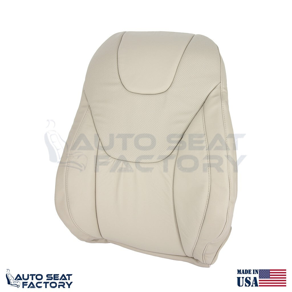 Fits 2013 - 2017 Ford Edge Titanium Perf. Driver Top Bottom Tan Vinyl Seat Cover - OEM-Style Replacement Seat Cover