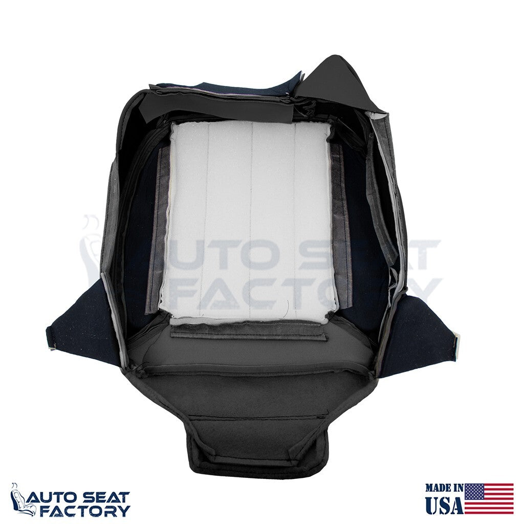 2003 - 2006 Fits Lincoln LS Driver Bottom Black Leather Seat Cover, Perforated - OEM-Style Replacement Seat Cover