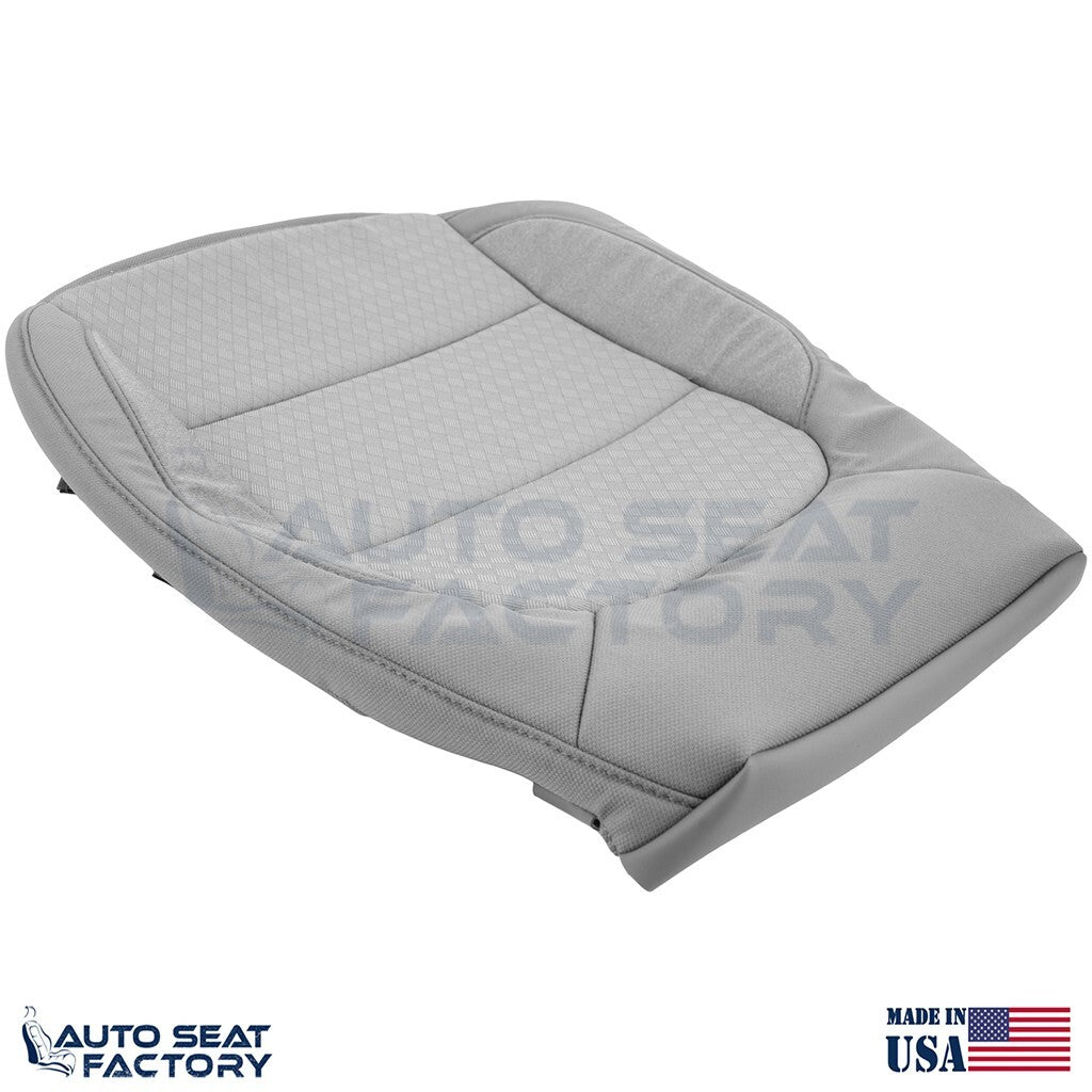 2019 - 2022 Chevy Silverado/ GMC Sierra Driver Bottom Gray Cloth Seat Cover - OEM-Style Replacement Seat Cover