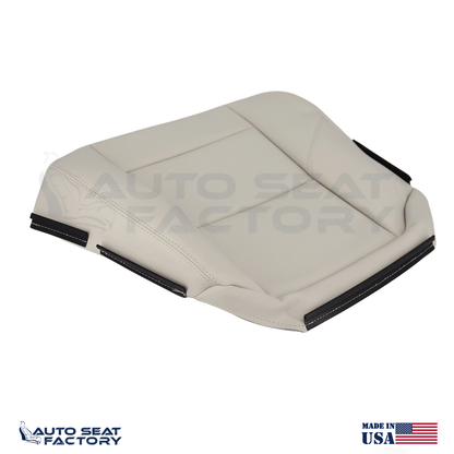 Replacement For 2007 -2010 Volvo C70 Left & Right Bottom Cream Vinyl Seat Covers - OEM-Style Replacement Seat Cover