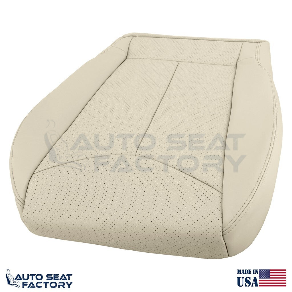 2009 - 2013 Fits Infiniti G37 Coupe Front 2PC Bottom Tan Vinyl Seat Cover, Perf. - OEM-Style Replacement Seat Cover