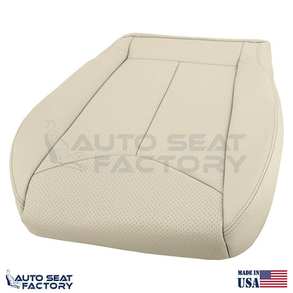 2009 - 2013 Fits Infiniti G37 Coupe Front 2PC Bottom Tan Vinyl Seat Cover, Perf. - OEM-Style Replacement Seat Cover