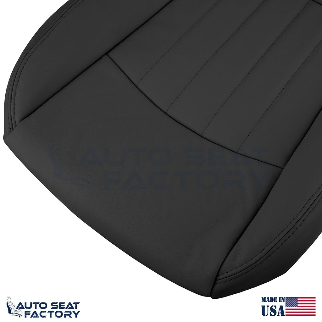 2014 - 2017 Fits Infiniti QX50 PASSENGER Side Bottom Black Vinyl Seat Cover - OEM-Style Replacement Seat Cover