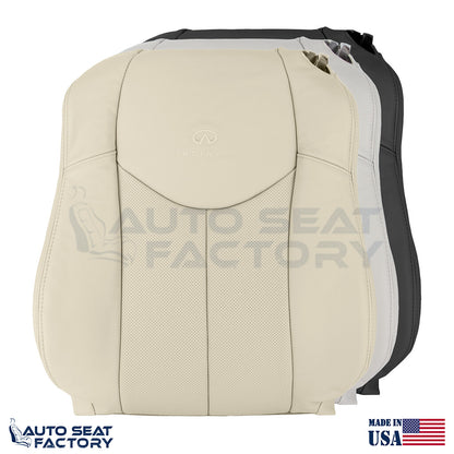2009 - 2013 Fits Infiniti G37 Coupe Perforated Driver Vinyl Top Cover - OEM-Style Replacement Seat Cover