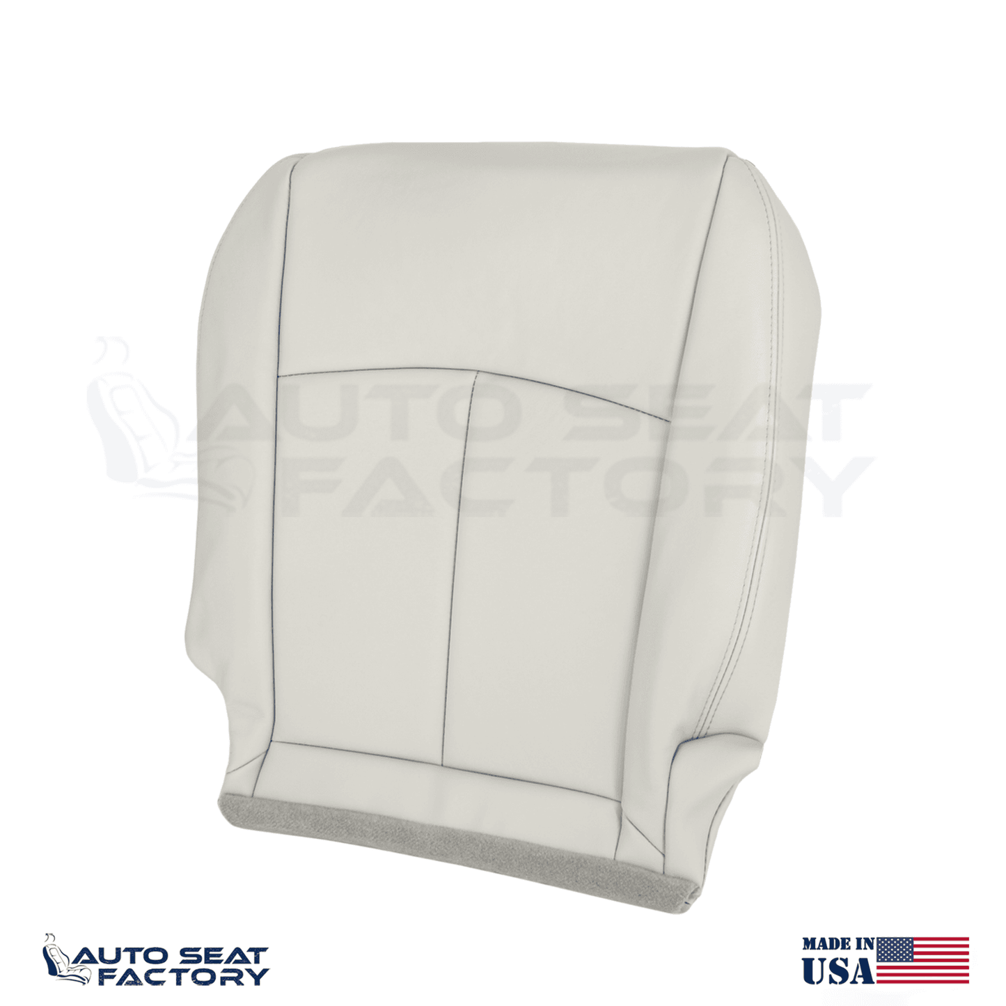 2014 - 2020 Fits Infiniti Q50 LEFT & RIGHT Bottom Gray Leather SOLID Seat Covers - OEM-Style Replacement Seat Cover