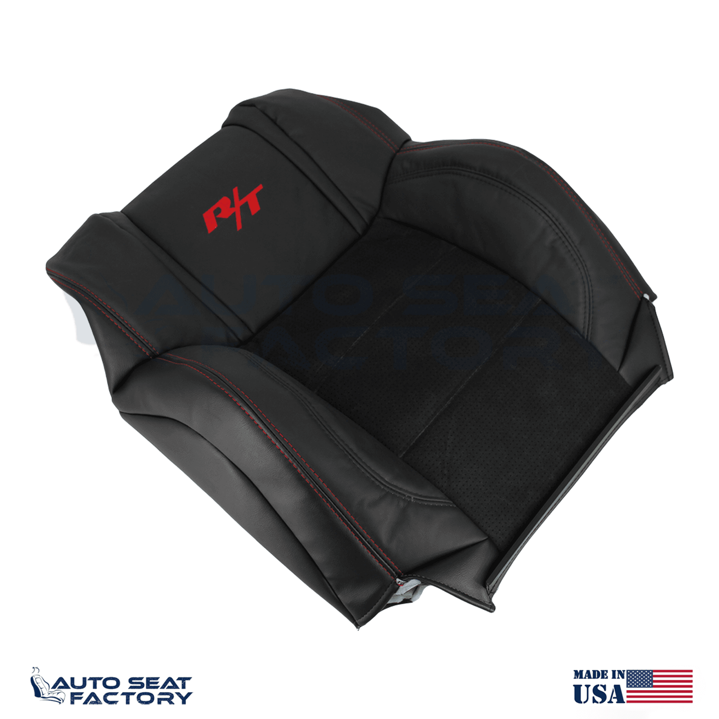Replacement Black Seat Cover Fits 2006 - 2010 Dodge Charger RT Front Tops - OEM-Style Replacement Seat Cover