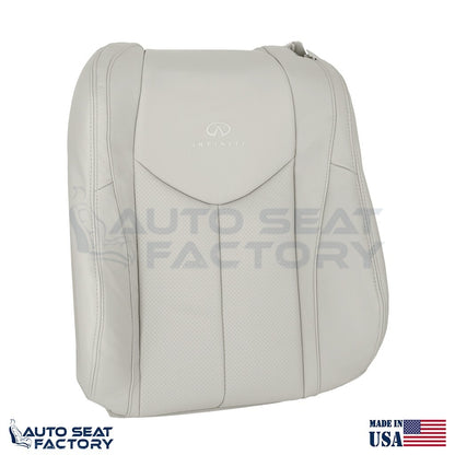 2009 - 2013 Fits Infiniti G37 CONVERTIBLE Driver 2PC Gray Vinyl Seat Cover, Perf - OEM-Style Replacement Seat Cover