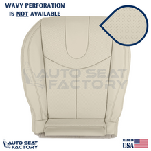 2009 - 2013 Fits Infiniti G37 CONVERTIBLE Driver 2PC Tan Vinyl Seat Cover, Perf. - OEM-Style Replacement Seat Cover