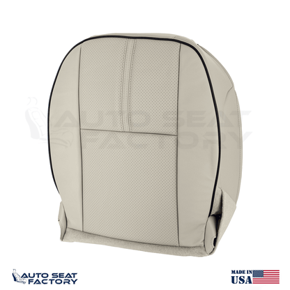 Fits 2010 - 2012 Lincoln MKZ Driver Bottom Tan Leather Seat Cover, Perforated - OEM-Style Replacement Seat Cover