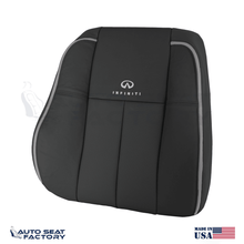 Fits 2006 2007 2009 Infiniti M45 M35 Driver Top Black Vinyl Seat Cover, Perf. - OEM-Style Replacement Seat Cover