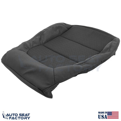 2019 - 2022 Fits Chevy Silverado/GMC Sierra Driver Bottom Black Cloth Seat Cover - OEM-Style Replacement Seat Cover