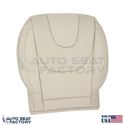 Fits 2013 - 2017 Ford Edge Titanium Perf. Driver Top Bottom Tan Vinyl Seat Cover - OEM-Style Replacement Seat Cover