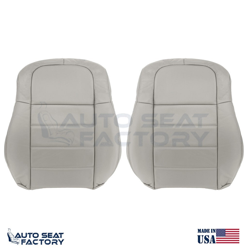 Fits 2006 - 2008 Dodge Magnum LEFT & RIGHT Top Solid Graystone Vinyl Seat Covers - OEM-Style Replacement Seat Cover