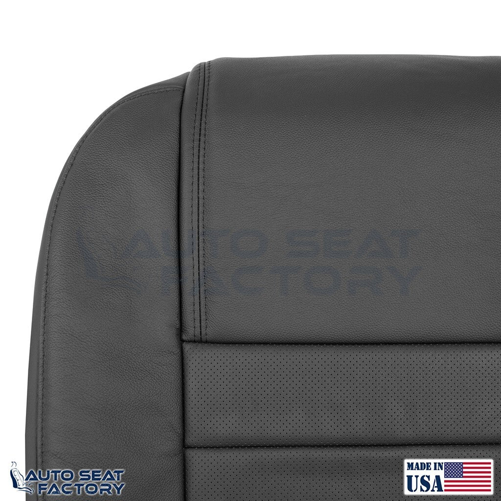 Fits 2006 2007 Chevy Monte Carlo Driver Top Perforated Black Vinyl Seat Cover - OEM-Style Replacement Seat Cover