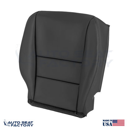 Fits 2003 - 2007 Honda Accord Sedan Driver Bottom Synthetic Leather Seat Cover - OEM-Style Replacement Seat Cover