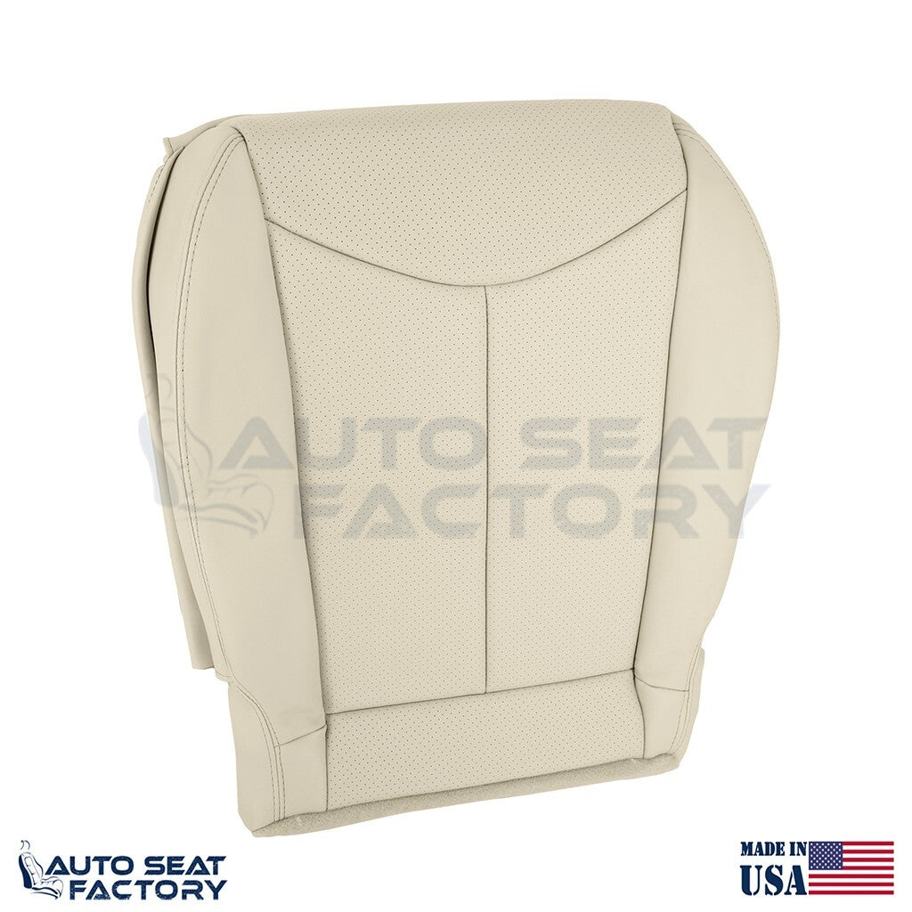 2009 - 2013 Fits Infiniti G37 Coupe Front 2PC Bottom Tan Vinyl Seat Cover, Perf. - OEM-Style Replacement Seat Cover
