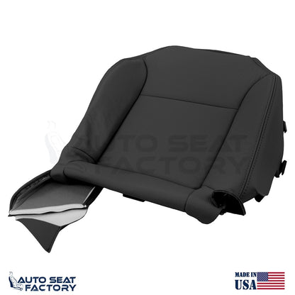 Black Vinyl PASSENGER Seat Cover Fits Saab 9-3 CONVERTIBLE 2004 - 2009 - OEM-Style Replacement Seat Cover