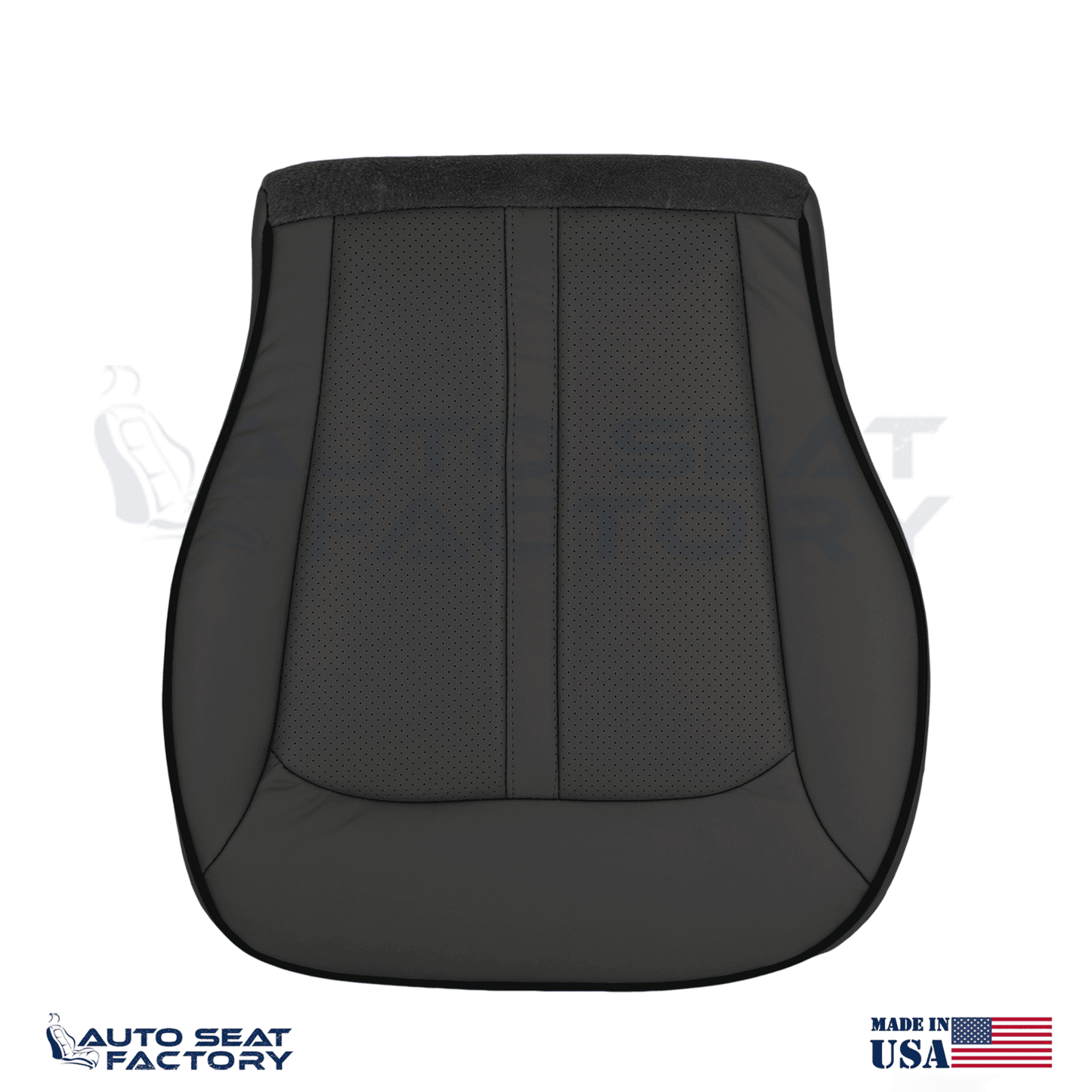 Replacement 2011 -2015 Lincoln MKX Perforated Black Vinyl Seat Covers 4PCS - OEM-Style Replacement Seat Cover