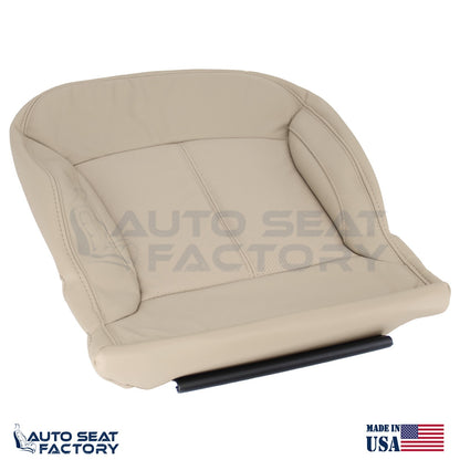 Fits 2010 - 2013 Buick LaCrosse Driver Top & Bottom Tan Vinyl Seat Covers, Perf. - OEM-Style Replacement Seat Cover