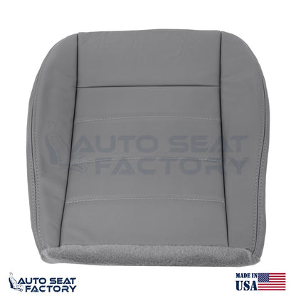 Fits 2006 - 2008 Dodge Magnum Driver Bottom Solid Lt Slate Gray Vinyl Seat Cover - OEM-Style Replacement Seat Cover