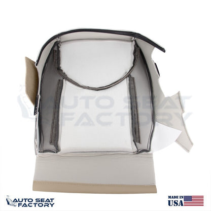 2009 - 2012 Fits Toyota RAV4 SOLID Left & Right Bottom BEIGE Vinyl Seat Covers - OEM-Style Replacement Seat Cover
