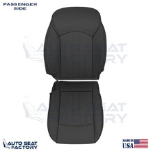 2014 - 2017 Fits Infiniti QX50 PASSENGER Top & Bottom Black Leather Seat Covers - OEM-Style Replacement Seat Cover