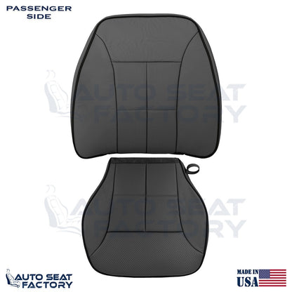 Fits 2007 - 2010 Lincoln MKX Black Vinyl Seat Covers w/ Piping, Perforated - OEM-Style Replacement Seat Cover