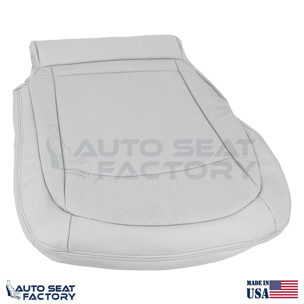 2011 - 2013 Fits Nissan Rogue PASSENGER Bottom Perforated Gray Vinyl Seat Cover - OEM-Style Replacement Seat Cover