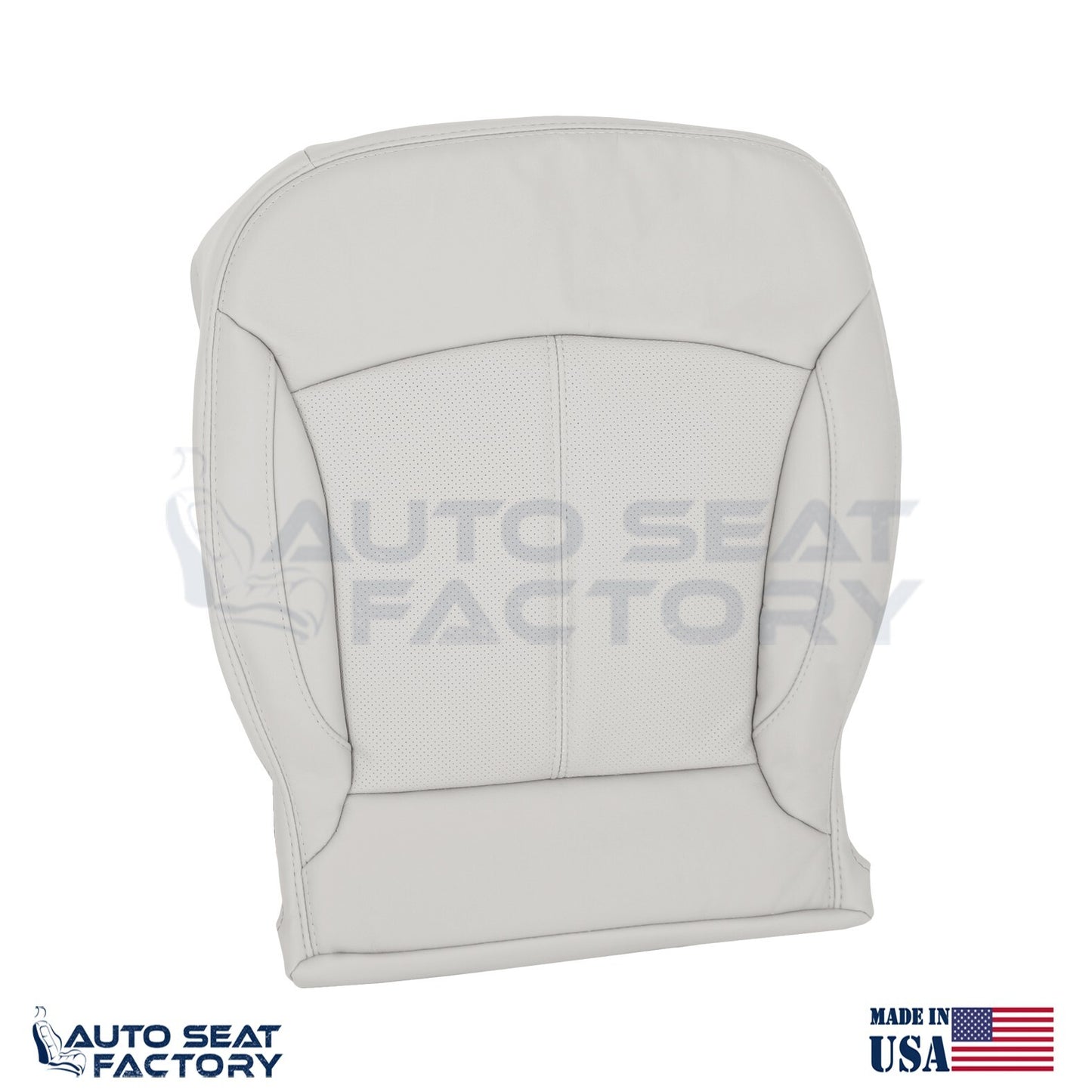 Fits 2010 - 2013 Buick LaCrosse RIGHT Top & Bottom Gray Vinyl Seat Covers, Perf. - OEM-Style Replacement Seat Cover