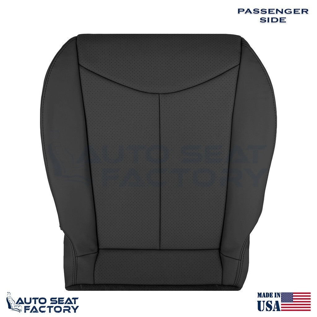 2009 - 2013 Fits Infiniti G37 Coupe Front Bottom Blk Vinyl Seat Cover, Perf. 2PC - OEM-Style Replacement Seat Cover