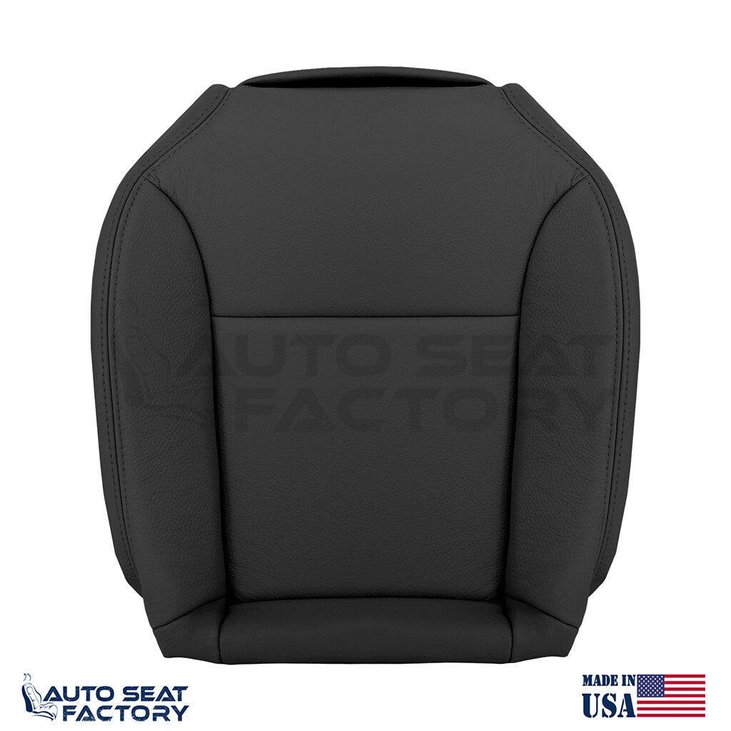 Fits 2004 - 2009 Saab 9-3 CONVERTIBLE Driver Passenger Black Vinyl Seat Covers - OEM-Style Replacement Seat Cover