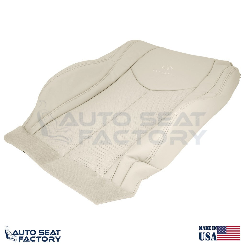 2009 - 2013 Fits Infiniti G37 CONVERTIBLE Driver 2PC Tan Vinyl Seat Cover, Perf. - OEM-Style Replacement Seat Cover
