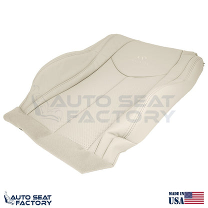 2009 - 2013 Fits Infiniti G37 CONVERTIBLE Driver 2PC Tan Vinyl Seat Cover, Perf. - OEM-Style Replacement Seat Cover