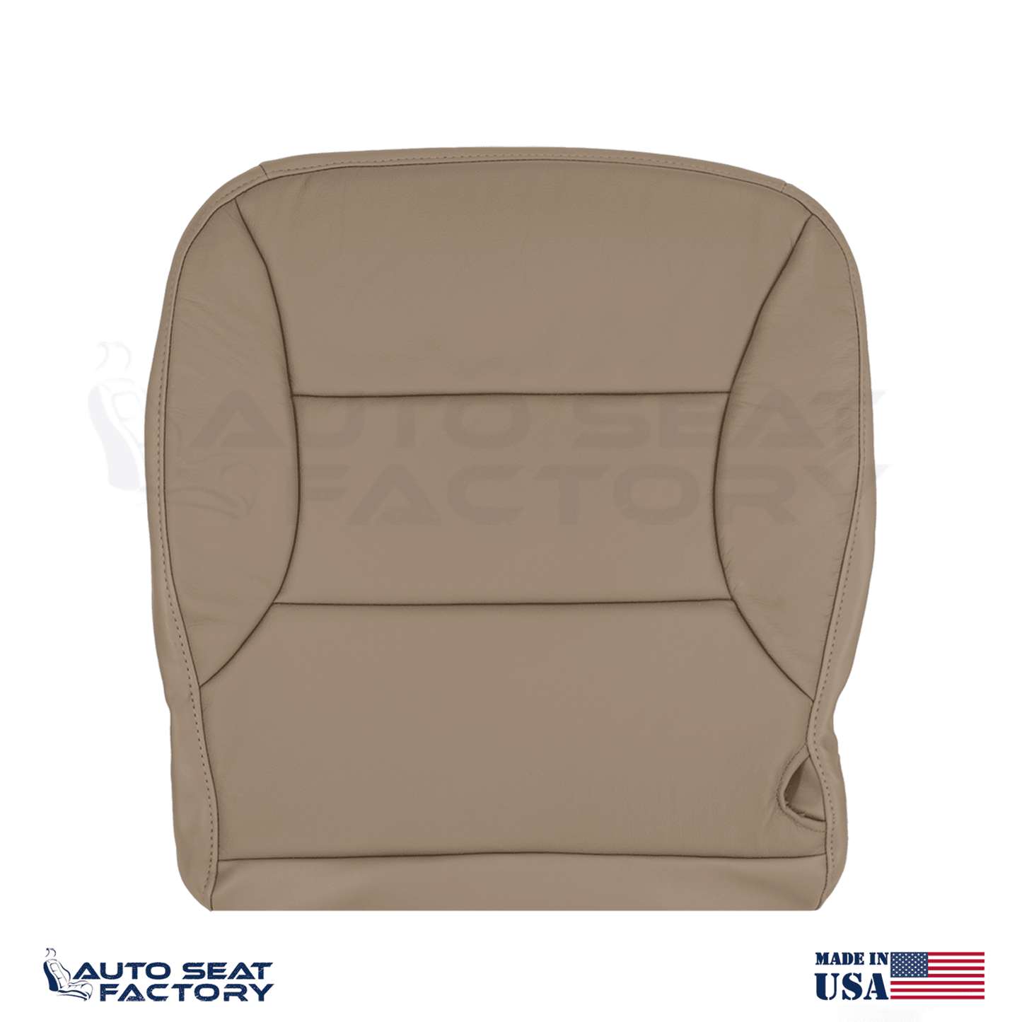 Fits 1997 - 2001 Ford Expedition Front Tan Leather Replacement Seat Covers - OEM-Style Replacement Seat Cover