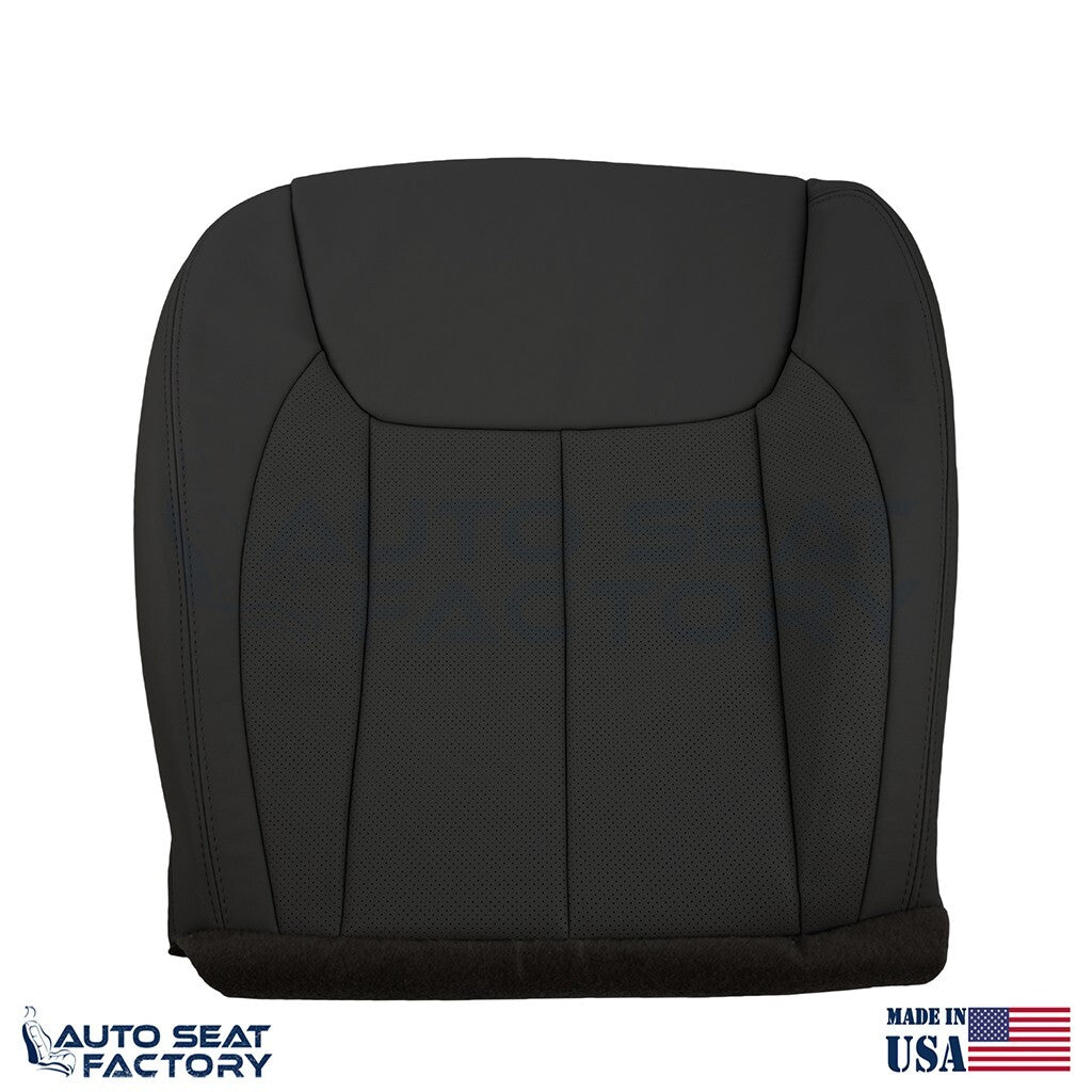 Fits 2006 - 2011 Cadillac DTS Driver Bottom Black Vinyl Seat Cover, Perf. - OEM-Style Replacement Seat Cover
