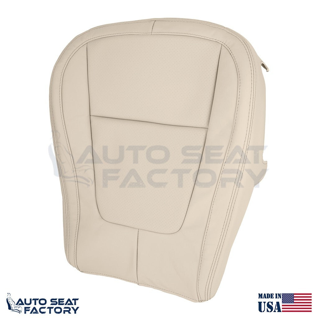 2009 - 2015 Fits Jaguar XF X2 RIGHT Bottom Tan Vinyl Seat Cover, Perforated - OEM-Style Replacement Seat Cover