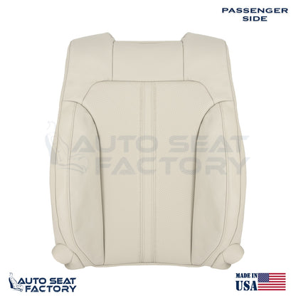Fits 2009 - 2012 Lincoln MKS RIGHT Top Lt. Camel Vinyl Seat Cover, Perforated - OEM-Style Replacement Seat Cover