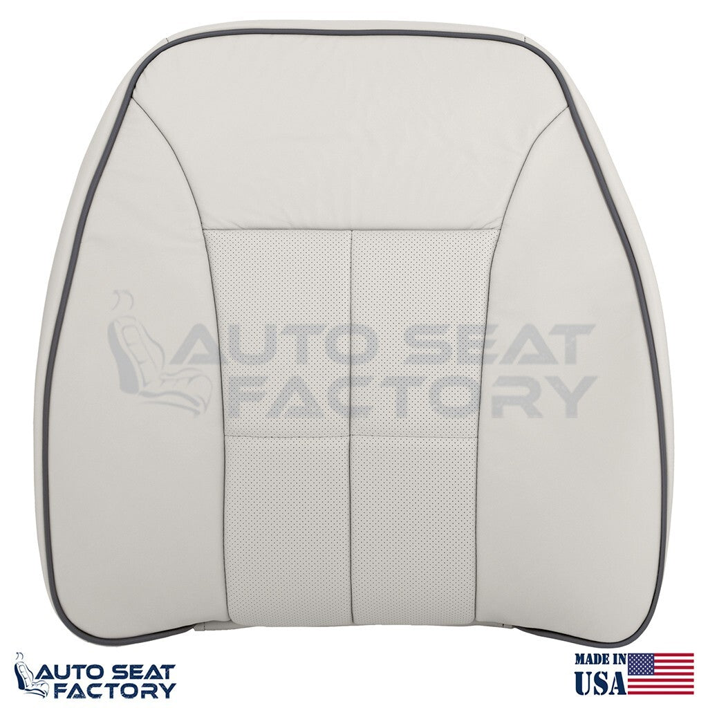 Fits 2007 - 2010 Lincoln MKX Gray Leather Seat Covers w/ Piping, Perforated - OEM-Style Replacement Seat Cover