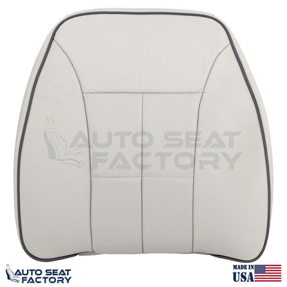 Fits 2007 - 2010 Lincoln MKX Gray Leather Seat Covers w/ Piping, Perforated - OEM-Style Replacement Seat Cover