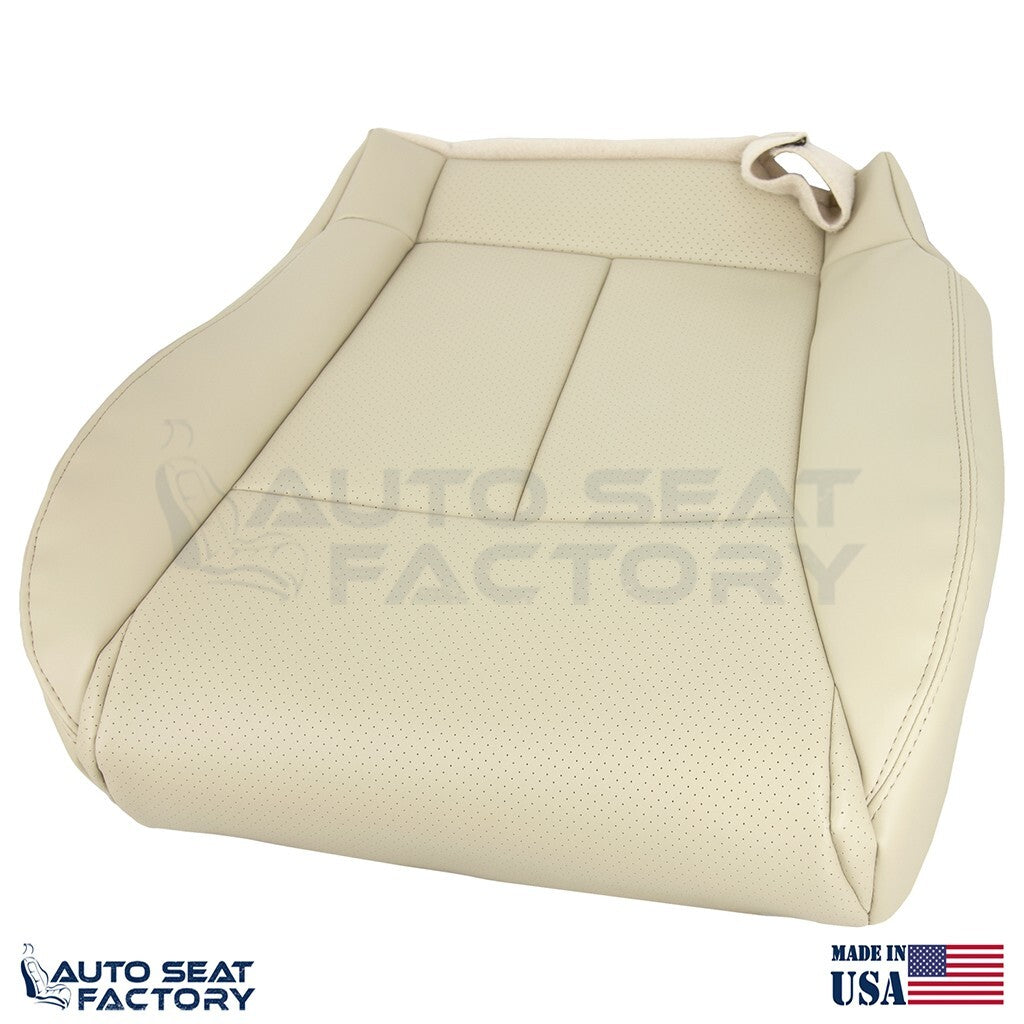 2006 - 2010 Fits Infiniti M45 M35 Bottom Wheat Leather Seat Covers, Perf. 2PC - OEM-Style Replacement Seat Cover