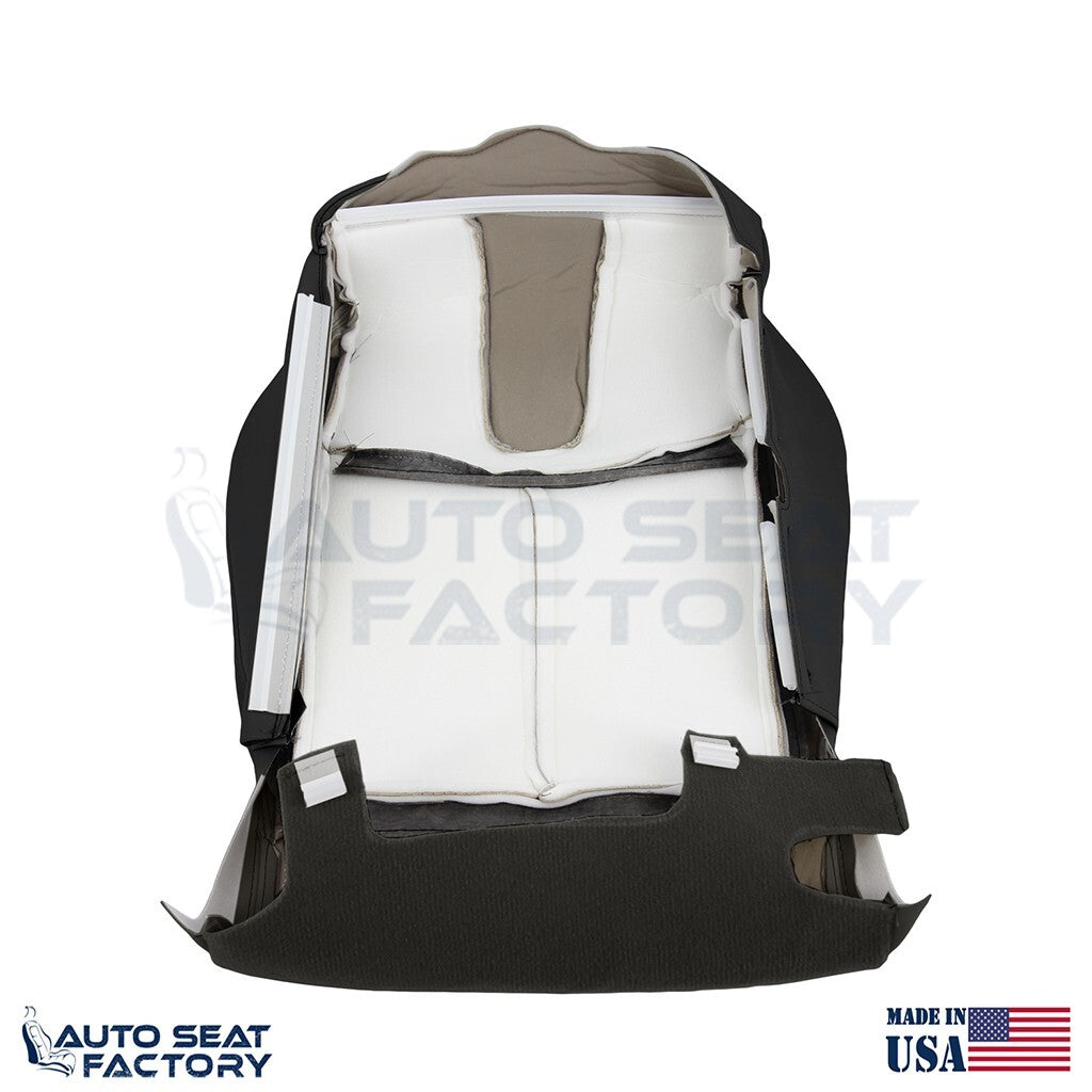 2009 - 2013 Fits Infiniti G37 Coupe Front Driver Black Vinyl Seat Covers, Perf. - OEM-Style Replacement Seat Cover