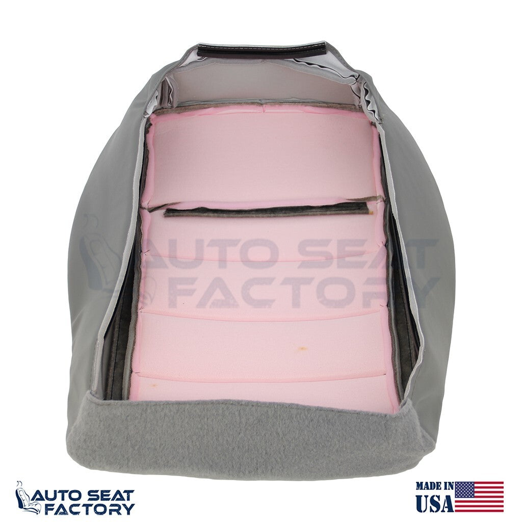 Fits 2006 - 2008 Dodge Magnum Driver Bottom Solid Lt Slate Gray Vinyl Seat Cover - OEM-Style Replacement Seat Cover