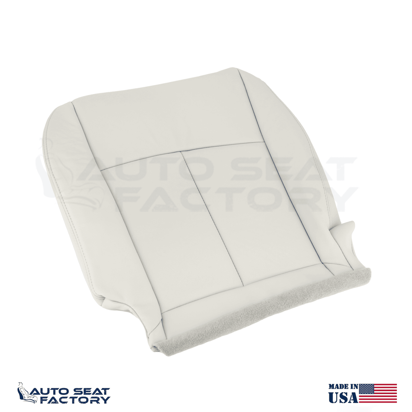 2014 - 2020 Fits Infiniti Q50 Driver Side Bottom Gray Vinyl SOLID Seat Cover - OEM-Style Replacement Seat Cover